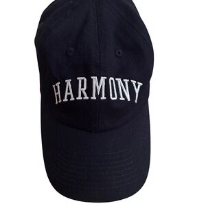 Sandro “Harmony” Navy Baseball Cap with White Embroidery